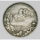 Medaille - Spanien, Silbermedaille 1555 v. Jacopo Nizzola da Trezzo, qualitätvoller ABGUSS der