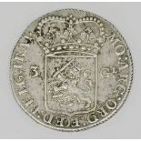 Niederlande, Utrecht - 3 Gulden 1795, Schulmann 87 b, Davenport 1852, ssAufrufpreis: 50 EUR