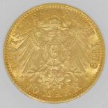 Deutsches Reich/GOLD, 10 Mark 1909 A, Wilhelm II., Preußen, ca. 3,5 g Au fein, ssAufrufpreis: 150