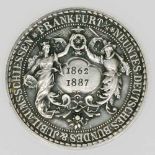 Medaille - Frankfurt am Main, Silbermedaille 1887 von Lauer auf das 9. Deutsche Bundes- u.