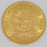 Preußen/GOLD - 20 Mark 1914 A, Kaiser in Uniform, ca. 7,1, g fein, ssAufrufpreis: 260 EUR