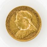 Australien - Souverein Victoria, 1900/M, GOLD, 7,95 Gramm, ssAufrufpreis: 220 EUR