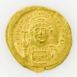 Antike, röm. Kaiser - Justinianus I (527-565), GOLD Solidus, Constantinopolis (537-542), VICTORI -