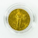 Niederlande - Dukat 1814, Wilhelm I, GOLD, 3,43 Gr., ss/leichte Wellung.Aufrufpreis: 120 EUR