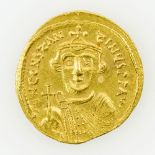 Byzanz - Constans II (641-668), GOLD Solidus, Constantinopolis, Victoria, Kreuz mit 3 Stufen, S.