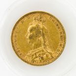 GB - Souverein Victoria, 1889, GOLD, 7,94 Gramm, ssAufrufpreis: 220 EUR