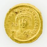 Antike, oström. Kaiser - Tiberius Constantin (573-582), GOLD Solidus, Constantinopolis, VICTORI -