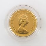 China/GOLD Hongkong, ehemals britische Kronkolonie - 1000 Dollar 1981, Lunar-Serie Jahr des Hahns,