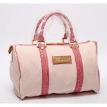 Opening: 290 EUR        CHOPARD reizende Bowlingbag. NEUWERTIG!! Zarte puderfarb. Textilfronten