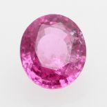 Opening: 2440 EUR        1 loser, pinker Safir 3,502 cts. oval. DEGEB-Wiederbeschaffungswert