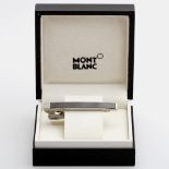 MONTBLANC Krawattenklammer, silberfarben/schwarz. Mit Original-Etui! Nr. 11.Aufrufpreis: 60 EUR