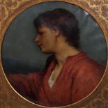 MAX, GABRIEL CORNELIUS V. (1840-1915): Bildnis eines Mädchens (Tondo). Öl/Lwd., am l. Bildrand