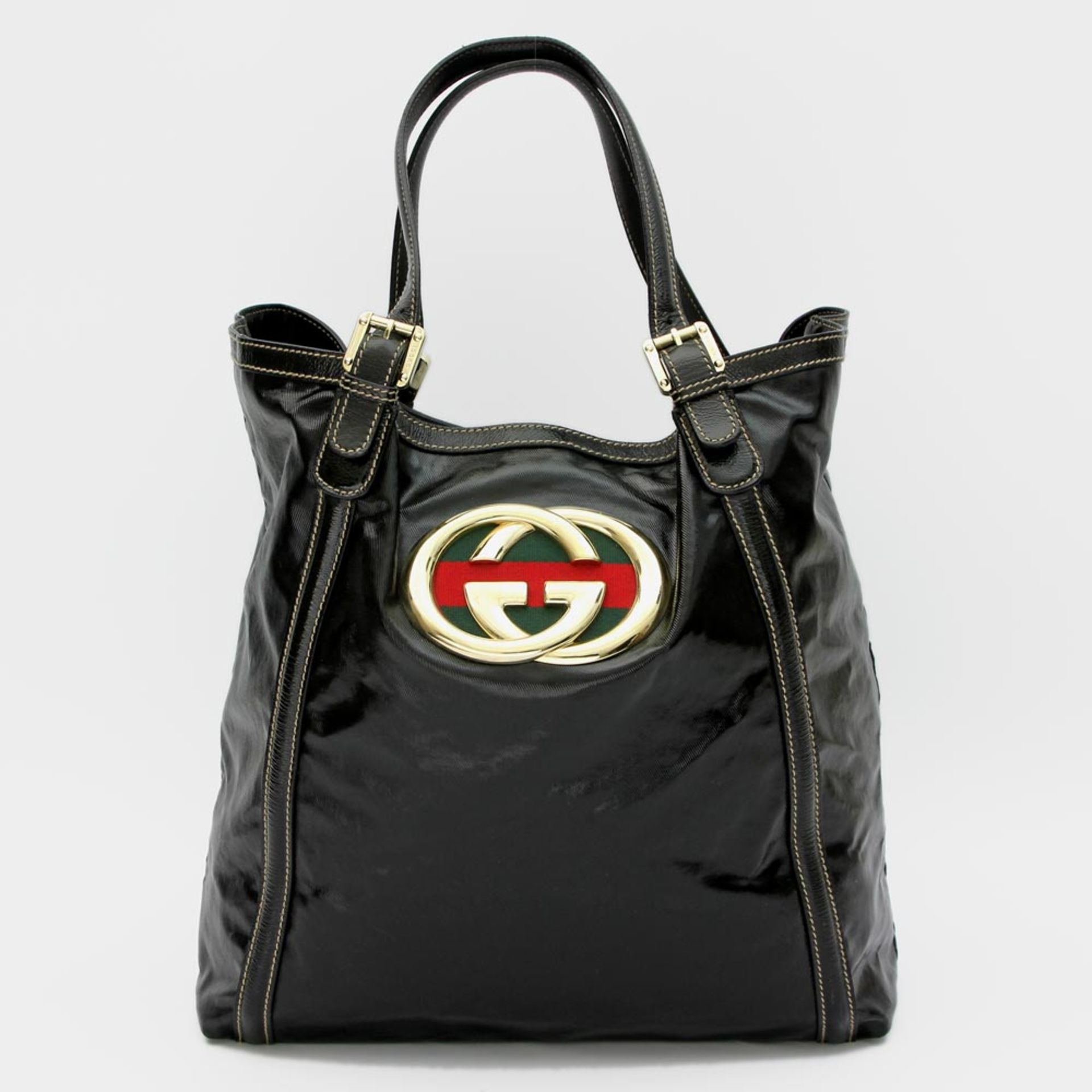 GUCCI lässiger Shopper. NP. ca. 1.200,-?. TOLLER ERHALT!! Textilgewebe beschichtet, Doppelhenkel,