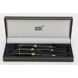 MONTBLANC edles Schreibset "MEISTERSTÜCK HOMMAGE À W. A. MOZART". Gesamtwert 1.010,-. Set bestehend