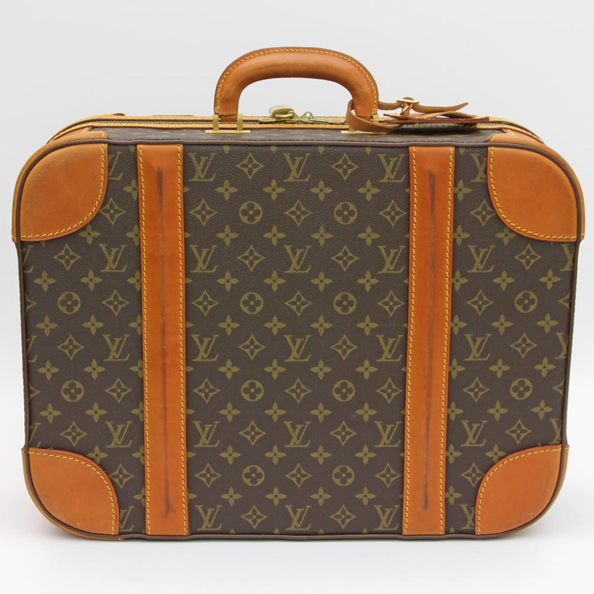 LOUIS VUITTON VINTAGE 70er Jahre. Exklusiver Handgepäckskoffer " STRATOS 50". TOP ZUSTAND!! Monogram