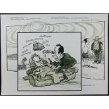 William ""Bill"" Hewison, original cartoon, Marriage play, Bill Patterson, Sheila Gish, and