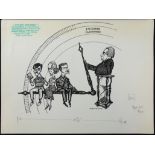 William ""Bill"" Hewison, original cartoon, I have been here before, Old Vic 1980, Keith Drinkel,