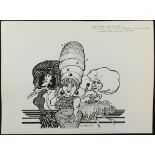 William ""Bill"" Hewison, original cartoon, Stop in the name of love, Piccadilly Theatre, Punch 2