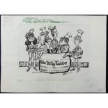 William ""Bill"" Hewison, original cartoon, Deadlines, Punch 3 April 19??, Shirin Taylor, Tricia