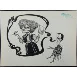 William ""Bill"" Hewison, original cartoon, Colette, Comedy Theatre 1980, Punch 8 October, Cleo