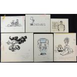 William "Bill" Hewison, 10 original cartoons Provenance; Bill Hewison was a well-known cartoonist