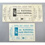 The Rolling Stones, 4th National Jazz Festival, Richmond, London, an unused ticket for The Stones