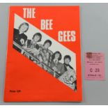 The Bee Gees, Official Programme from Monday 1st April 1968 at De Montfort Hall, Leicester, with