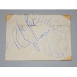 Ready Steady Go! a ticket signed to reverse by Acker Bilk and two others, dated 20.09.63