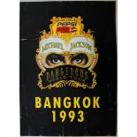 Michael Jackson, Dangerous World Tour poster from Bangkok 1993 21" x 15"