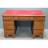 Mahogany pedestal desk