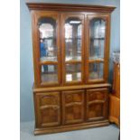 Walnut display cabinet