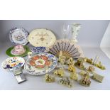 Collection of ceramics including David Winter cottages (14), Spode ironstone plate and other