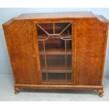 Walnut display cabinet