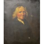 Large oil portrait (possibly Benjamin Franklin US President) No inscriptions to verso, 25 x 30""