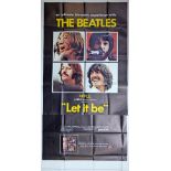 Let It Be (1970) Three Sheet film poster, documentary film starring The Beatles, United Artists,