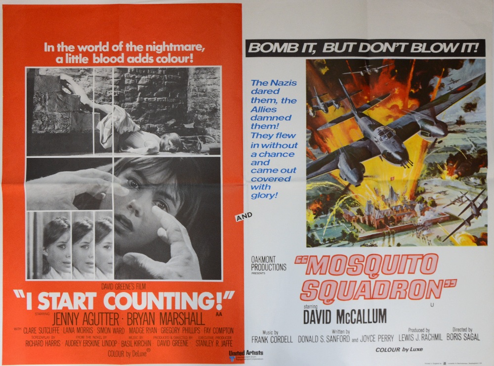 I Start Counting / Mosquito Squadron (1969) British Quad double bill film poster, starring David - Image 3 of 3