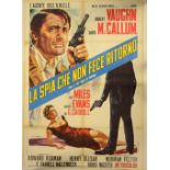 One of Our Spies Is Missing (1966) Italian 2 Foglio film poster, action starring Robert Vaughn,