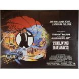 James Bond The Living Daylights (1987) British Quad film poster and seven official promotional