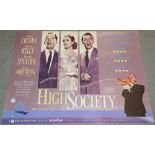 Six British Quad film posters including High Society (BFI), 48 Hours (1982), Good Will Hunting,