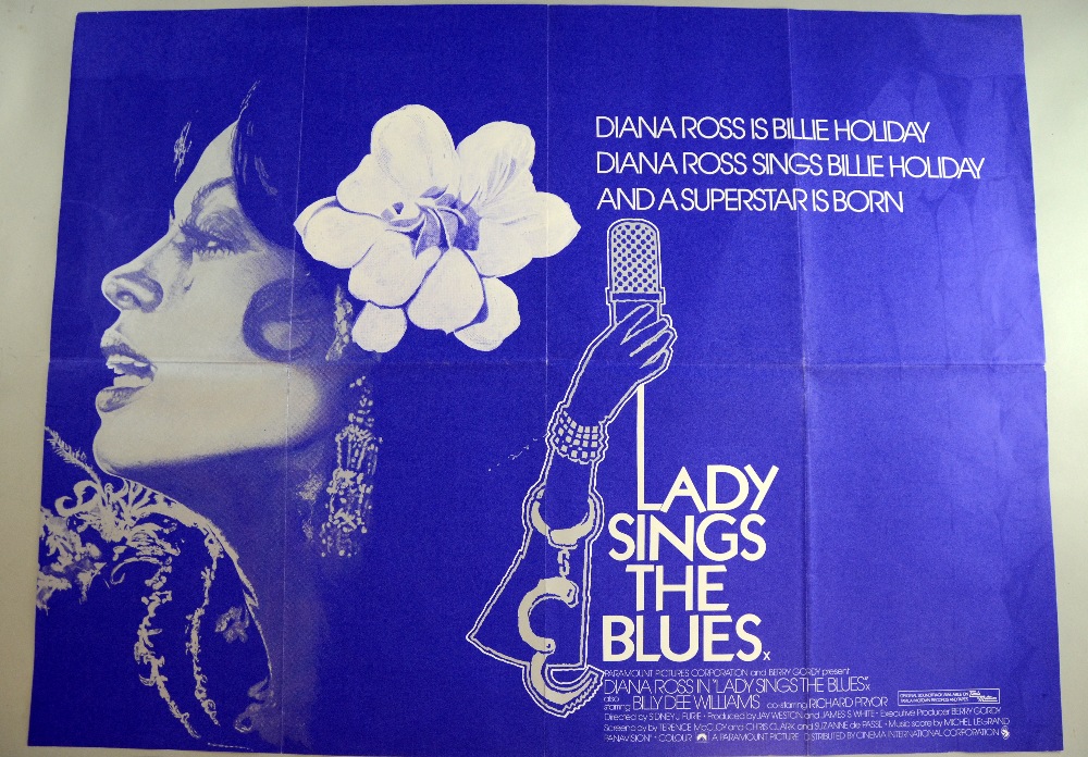 Lady Sings The Blues (1972) British Quad film poster, starring Diana Ross in the Tamala Motown, - Image 2 of 3