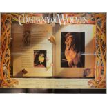 Company of Wolves (1984) British Quad film poster, art by Alan Lee, folded, 30 x 40 inches