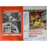 I Start Counting / Mosquito Squadron (1969) British Quad double bill film poster, starring David