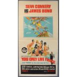 James Bond You Only Live Twice (1967) Australian Three Sheet film poster, starring Sean Connery,