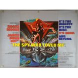 James Bond The Spy Who Loved Me (1977) British Quad film poster, starring Roger Moore, United