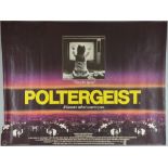 Three Horror British Quad film posters including Poltergeist (1982), Friday The 13th, Part V (