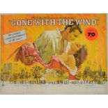 Gone With The Wind (1939) British Quad film poster from the 1968 Theatrical release, starring Vivien