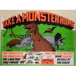 Take A Monster Home (1970's) British Quad cinema advertising poster, this poster was used for