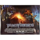 Transformers: Revenge of the Fallen (2009), Three British Quad film posters, teaser, main Quad and