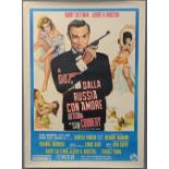 James Bond From Russia With Love (1970's R) Italian 2 Foglio film poster, starring Sean Connery,