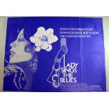 Lady Sings The Blues (1972) British Quad film poster, starring Diana Ross in the Tamala Motown,